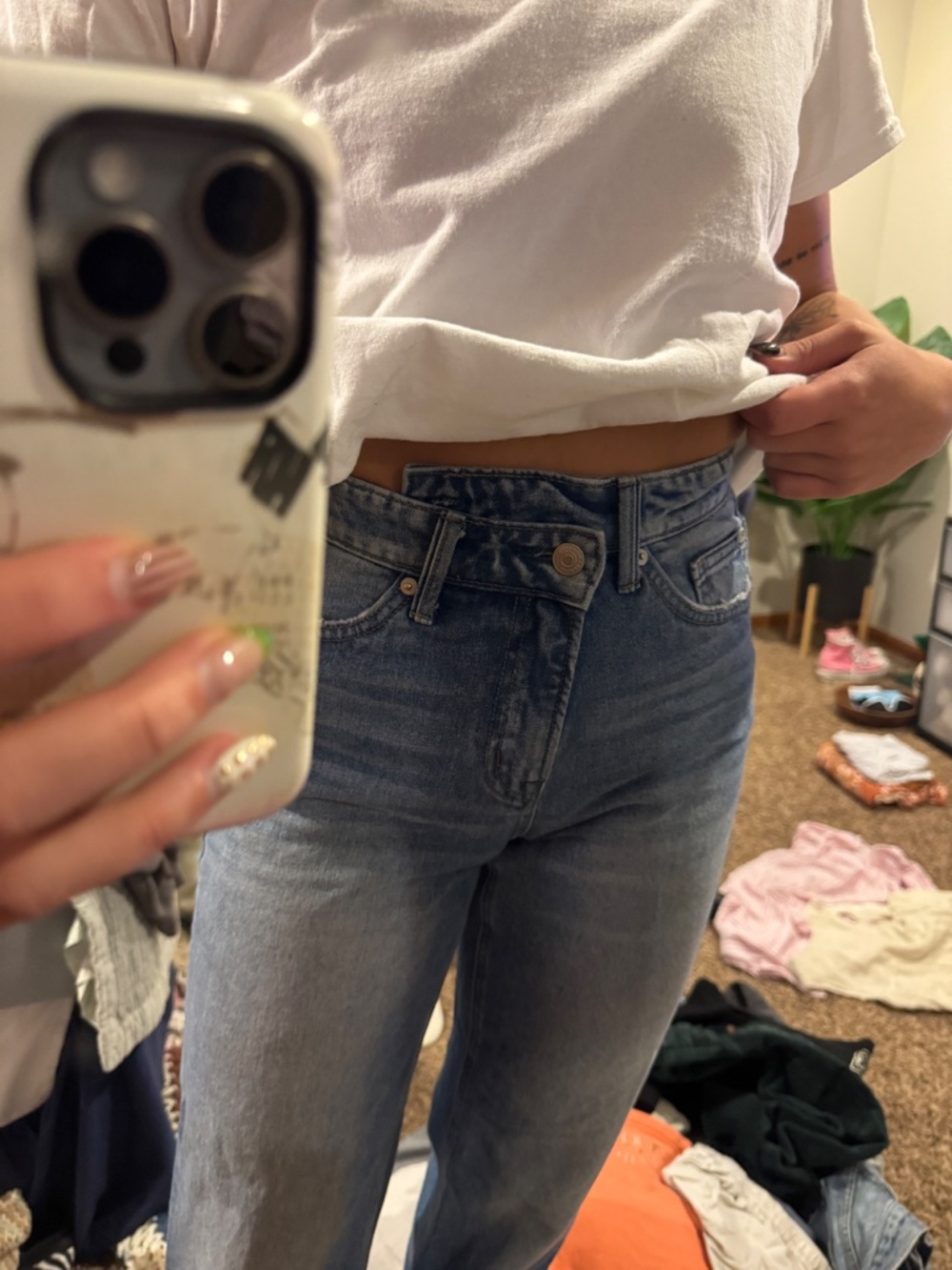Mica Medium Wash Straight Fit High Rise Jeans - Picture 6 of 8